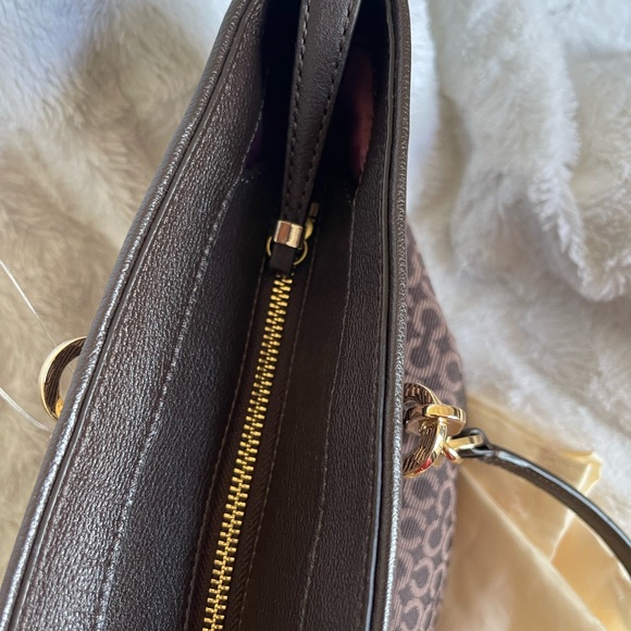 ✅Authentic ✅ New Coach canvas mahogany large handbag - Picture 7 of 9